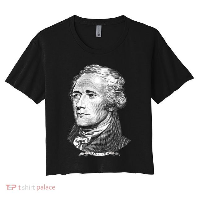 Alexander Hamilton Big Face Portrait A. Ham Crop Top