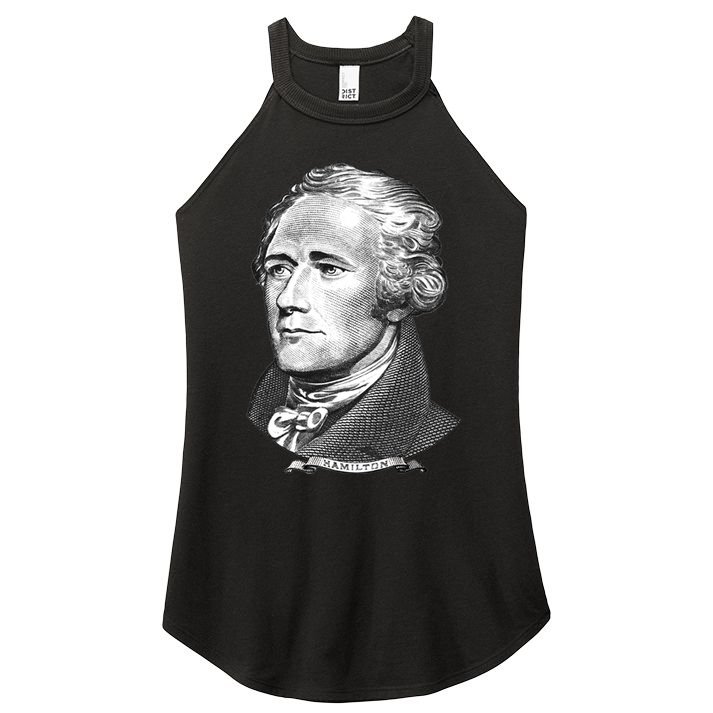 Alexander Hamilton Big Face Portrait A. Ham Women's Perfect Tri Rocker Tank