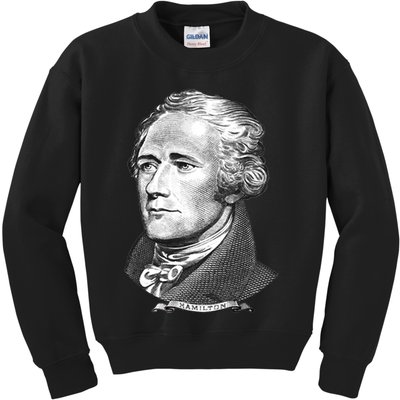 Alexander Hamilton Big Face Portrait A. Ham Kids Sweatshirt