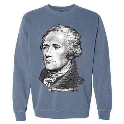 Alexander Hamilton Big Face Portrait A. Ham Garment-Dyed Sweatshirt