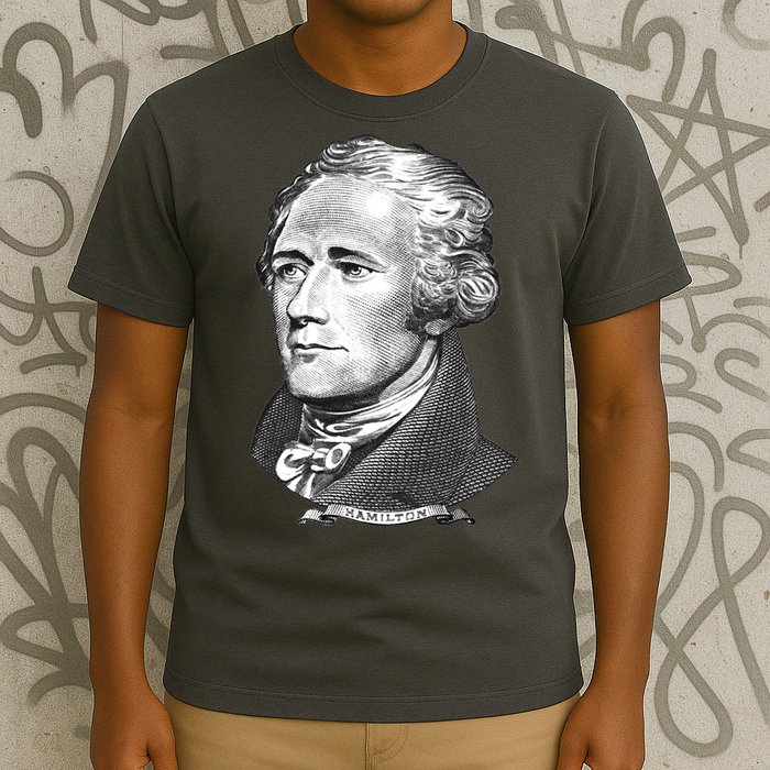 Alexander Hamilton Big Face Portrait A. Ham T-Shirt