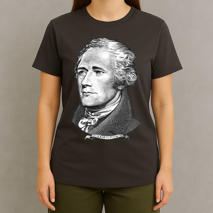 Alexander Hamilton Big Face Portrait A. Ham T-Shirt