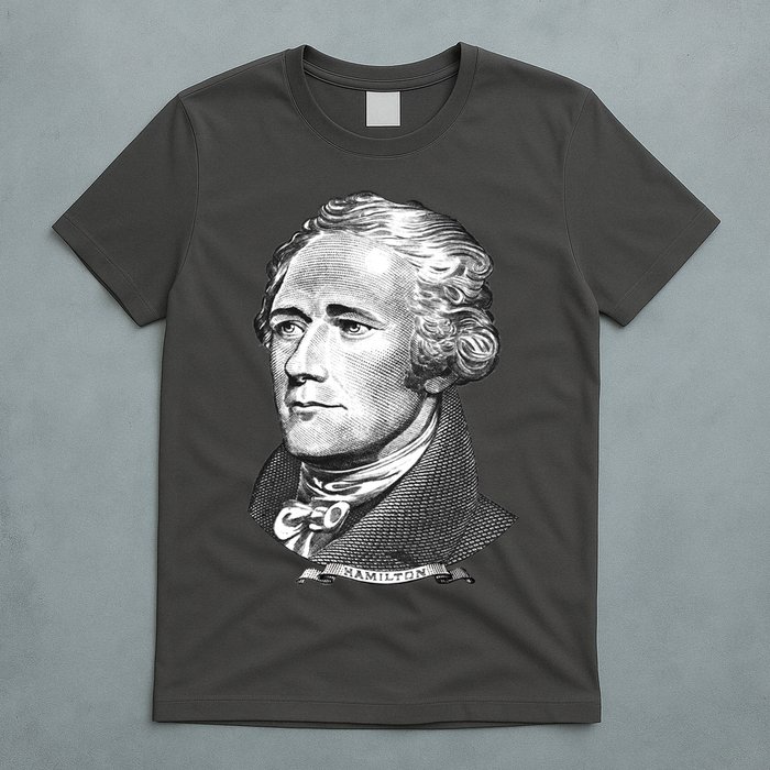 Alexander Hamilton Big Face Portrait A. Ham T-Shirt