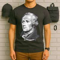 Alexander Hamilton Big Face Portrait A. Ham T-Shirt