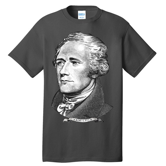 Alexander Hamilton Big Face Portrait A. Ham Tall T-Shirt