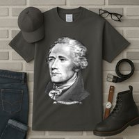 Alexander Hamilton Big Face Portrait A. Ham Tall T-Shirt