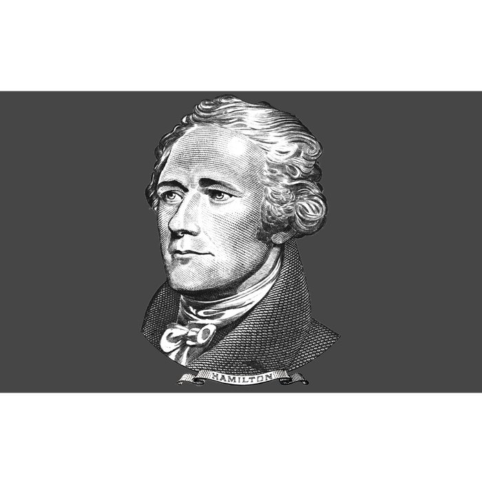 Alexander Hamilton Big Face Portrait A. Ham Bumper Sticker