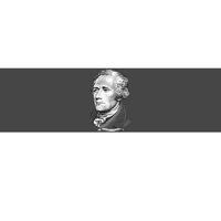 Alexander Hamilton Big Face Portrait A. Ham Bumper Sticker