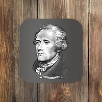 Alexander Hamilton Big Face Portrait A. Ham Coaster