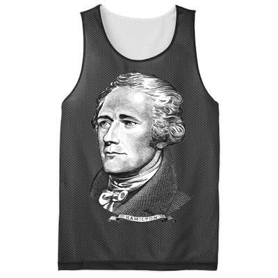 Alexander Hamilton Big Face Portrait A. Ham Mesh Reversible Basketball Jersey Tank