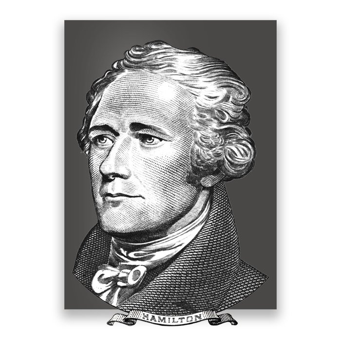 Alexander Hamilton Big Face Portrait A. Ham Poster