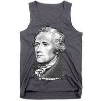 Alexander Hamilton Big Face Portrait A. Ham Tank Top