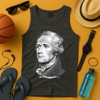 Alexander Hamilton Big Face Portrait A. Ham Tank Top