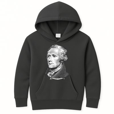 Alexander Hamilton Big Face Portrait A. Ham Kids Hoodie