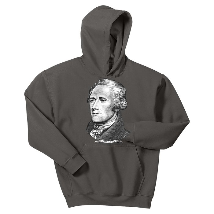 Alexander Hamilton Big Face Portrait A. Ham Kids Hoodie