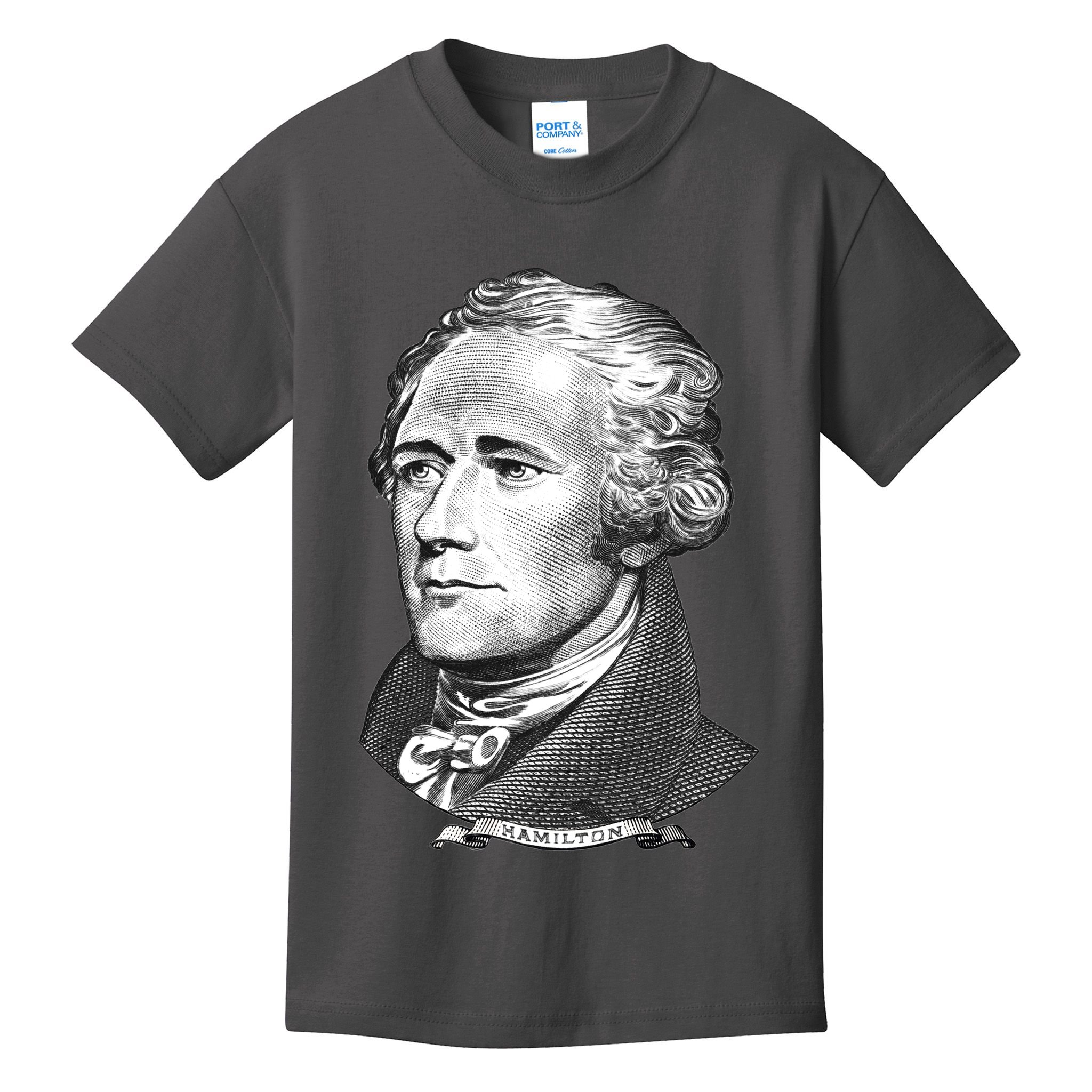 Alexander Hamilton Big Face Portrait A. Ham Kids T-Shirt