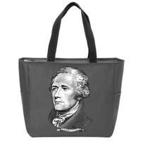 Alexander Hamilton Big Face Portrait A. Ham Zip Tote Bag
