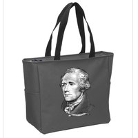 Alexander Hamilton Big Face Portrait A. Ham Zip Tote Bag