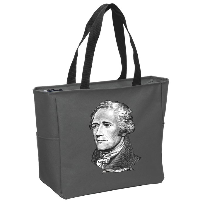 Alexander Hamilton Big Face Portrait A. Ham Zip Tote Bag