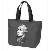Alexander Hamilton Big Face Portrait A. Ham Zip Tote Bag