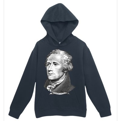 Alexander Hamilton Big Face Portrait A. Ham Urban Pullover Hoodie