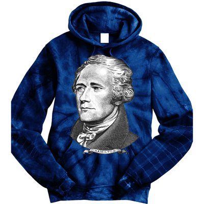 Alexander Hamilton Big Face Portrait A. Ham Tie Dye Hoodie