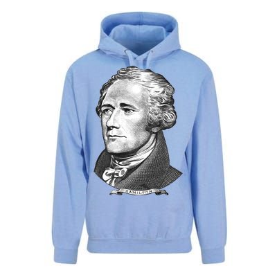 Alexander Hamilton Big Face Portrait A. Ham Unisex Surf Hoodie