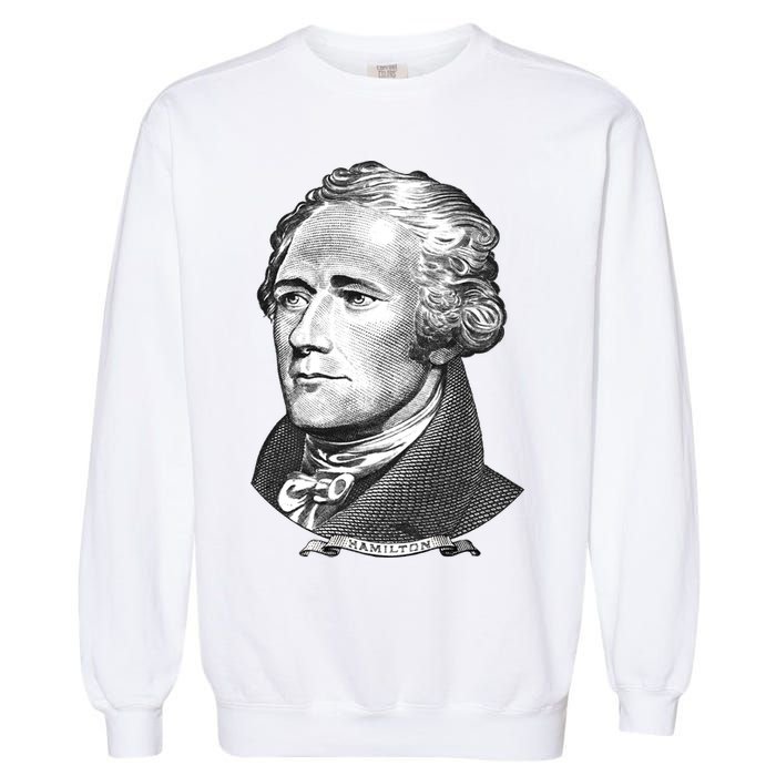 Alexander Hamilton Big Face Portrait A. Ham Garment-Dyed Sweatshirt