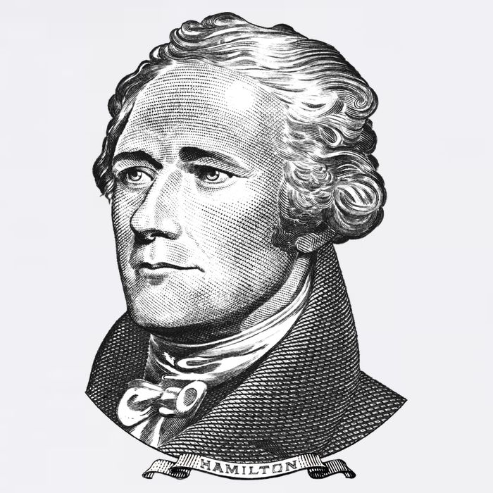 Alexander Hamilton Big Face Portrait A. Ham Garment-Dyed Sweatshirt