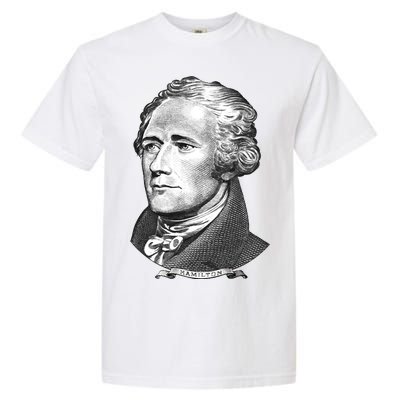 Alexander Hamilton Big Face Portrait A. Ham Garment-Dyed Heavyweight T-Shirt