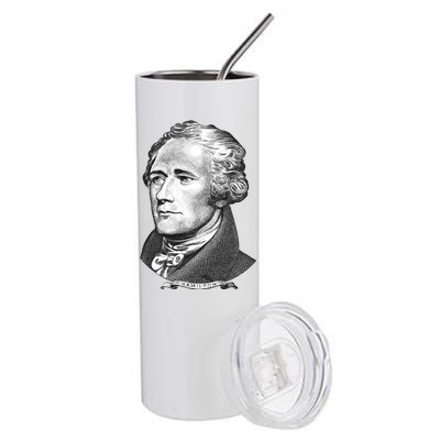 Alexander Hamilton Big Face Portrait A. Ham Stainless Steel Tumbler