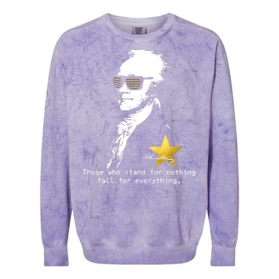 Alexander Hamilton Fall For Everything Colorblast Crewneck Sweatshirt