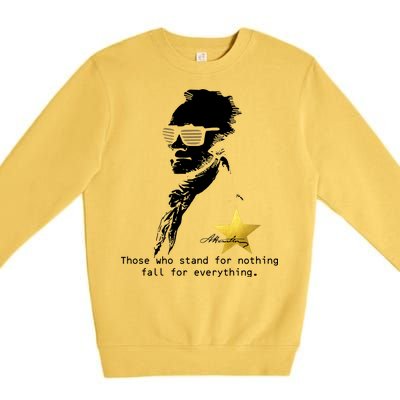 Alexander Hamilton Fall For Everything Premium Crewneck Sweatshirt