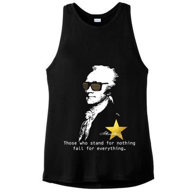 Alexander Hamilton Fall For Everything Ladies PosiCharge Tri-Blend Wicking Tank
