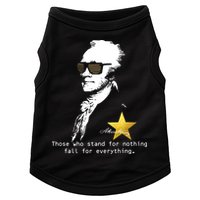 Alexander Hamilton Fall For Everything Doggie Tank