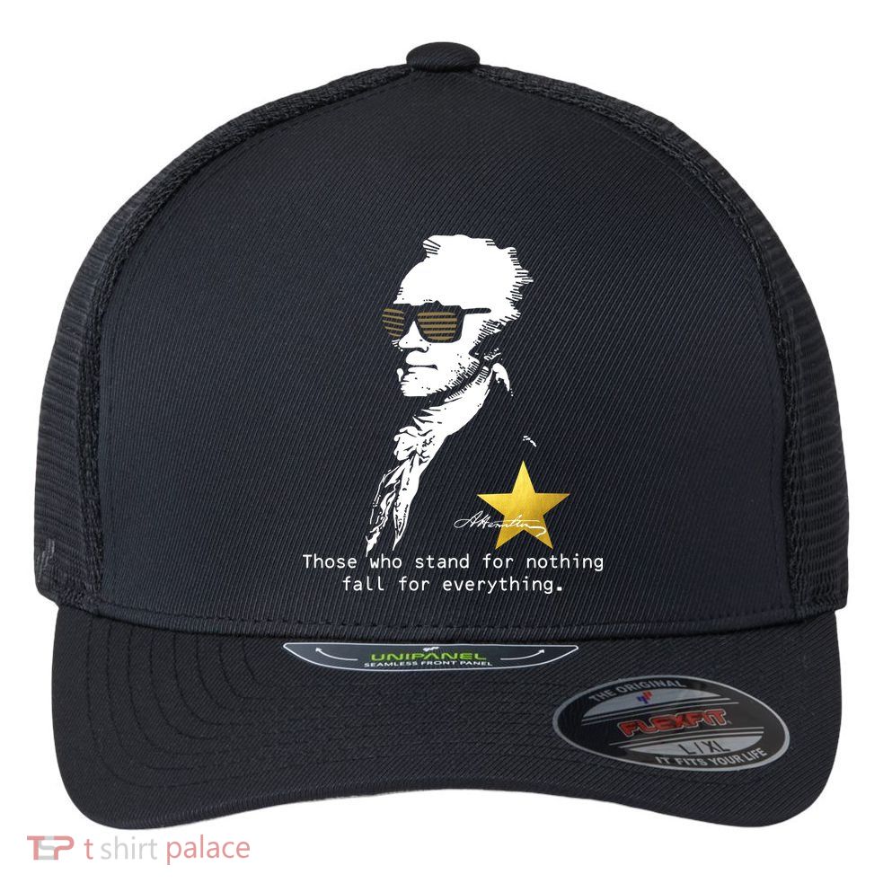 Alexander Hamilton Fall For Everything Flexfit Unipanel Trucker Cap