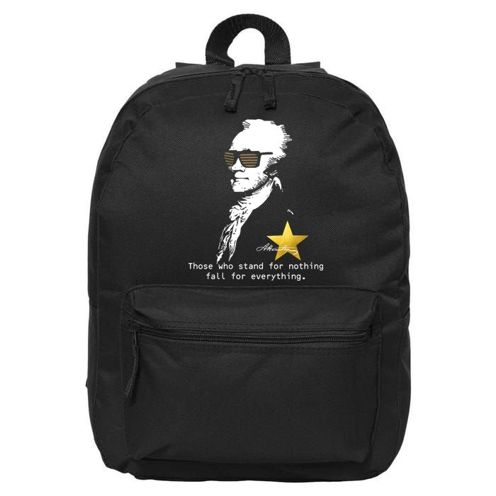 Alexander Hamilton Fall For Everything 16 in Basic Backpack