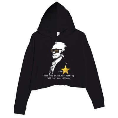 Alexander Hamilton Fall For Everything Crop Fleece Hoodie