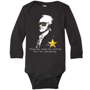 Alexander Hamilton Fall For Everything Baby Long Sleeve Bodysuit