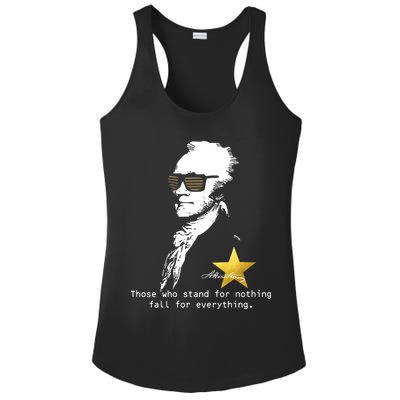 Alexander Hamilton Fall For Everything Ladies PosiCharge Competitor Racerback Tank