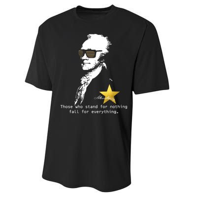 Alexander Hamilton Fall For Everything Performance Sprint T-Shirt