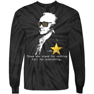 Alexander Hamilton Fall For Everything Tie-Dye Long Sleeve Shirt