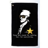 Alexander Hamilton Fall For Everything Golf Towel