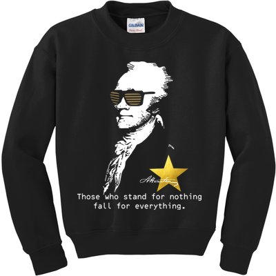 Alexander Hamilton Fall For Everything Kids Sweatshirt