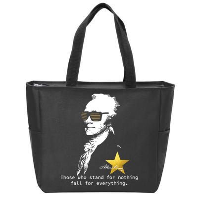 Alexander Hamilton Fall For Everything Zip Tote Bag