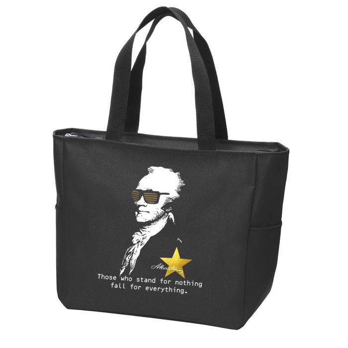 Alexander Hamilton Fall For Everything Zip Tote Bag