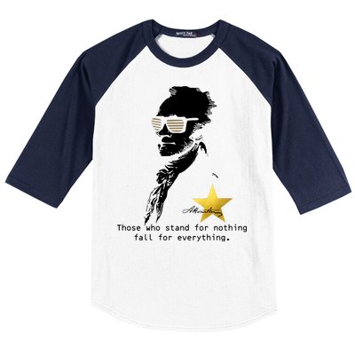 Alexander Hamilton Fall For Everything Baseball Sleeve Shirt