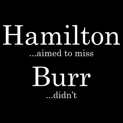 Alexander Hamilton Fan He Aimed To Miss Burr Didn't T-Shirt