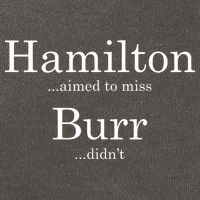 Alexander Hamilton Fan He Aimed To Miss Burr Didn't Cotton Canvas Backpack