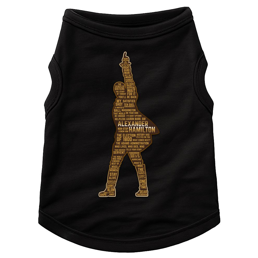 Alexander Hamilton Golden Statue Doggie Tank
